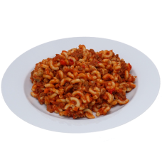 Macaroni bolognese(r) (zoutarm/natriumarm). 